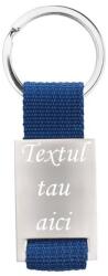  Breloc personalizat metalic paracord gravat cu textul tau