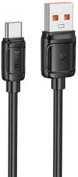 hoco. Cablu Date si Incarcare Hoco X115 USB-A la USB-C PD100W QC3.0, 1m, Negru (Vtk-Acc-10259)