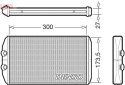 DENSO DRR12008 Schimbator caldura, incalzire habitaclu