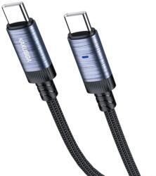 Kakusiga Cablu Date si Incarcare Kakusiga KSC-972 USB-C 60W Smart On-Off, Brodat, 1m, Negru (Vtk-Acc-10250)