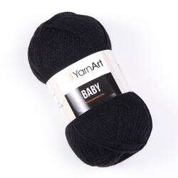 YARNART Baby 585 - fekete