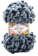 alize Puffy fine 87 - sötétszürke