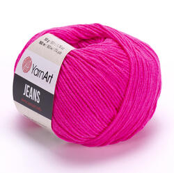YARNART Jeans 59 - neon rózsaszín