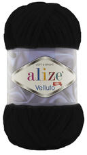 alize Velluto 60 - fekete