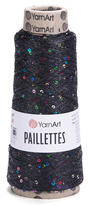 YARNART Paillettes 8010 - fekete