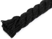 Stoklasa Sodrott pamutzsinór Ø12 mm macrame - fekete