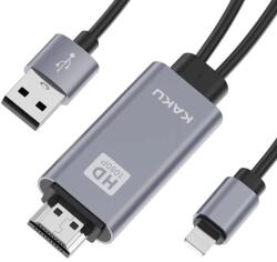Kakusiga Adaptor HDMI cu conector tip Lightning marca Kakusiga KSC-556, Gri (Clc-Acc-5400)