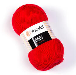 YARNART Baby 156 - élénk piros
