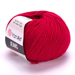 YARNART Jeans 51 - sötétpiros