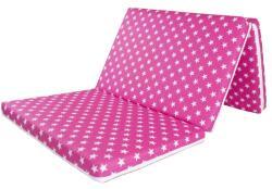 MyKids Saltea pliabila pentru copii 120x60x5 cm, Pink Stars, MyKids (00081142) Saltea bebelusi