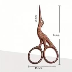 Stoklasa Hímzőolló gólya hossza 9, 4 cm - bronz
