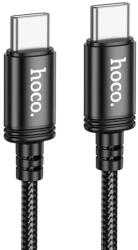 hoco. Cablu Date si Incarcare Hoco X89 USB-C PD60W, QC3.0 Fast Charge, Brodat, 2m, Negru (Vtk-Acc-8519)