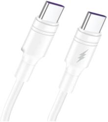 Maxcell (SJX-212) Cablu Date si Incarcare, USB-C, 5A, 1m, Alb (Clc-Acc-1880)