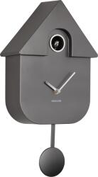 Karlsson Ceas de perete cu cuc Modern Cuckoo, gri închis metalic (KA5867DG)