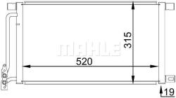 MAHLE AC235001S Condensator, climatizare