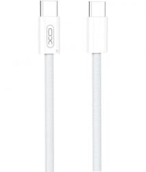 XO Cablu Date si Incarcare XO NB-Q260B, Brodat, USB-C, QC3.0 PD60W, 1.5m, Alb (Vtk-Acc-8319)