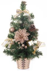 MagicHome Bradut decorativ de Craciun MagicHome, ornamentat bronz, 40 cm (8090989)
