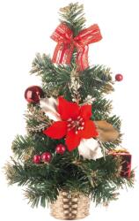 MagicHome Bradut decorativ de Craciun MagicHome, rosu, ornamentat, 30 cm (8090992)