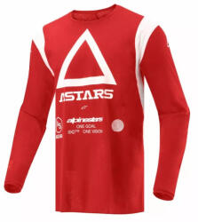 Alpinestars Tricou atv cross Alpinestars Techdura, culoare rosu alb, marime M (29107878PE)