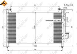 NRF 35870 Condensator, climatizare
