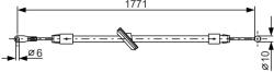 Bosch Cablu, Frana De Parcare 1987482030 Mercedes-Benz Sprinter 3, 5-T/Sprinter 3-T (1987482030)