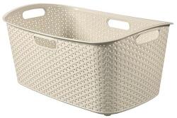 Curver Cos de rufe Curver My Style 47L crem, aspect ratan, 60x39x28 cm (2211235)