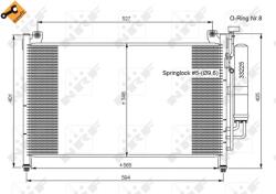 NRF Condensator, Climatizare 35870 Mazda 2