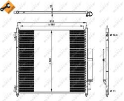 NRF Condensator, Climatizare 350336 Land Rover Defender/Discovery V/Range Rover Iv (350336)