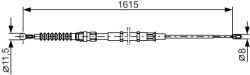 Bosch Cablu, Frana De Parcare 1987482328 Skoda Superb Ii (1987482328)