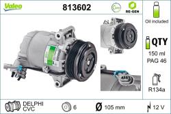 VALEO Compresor, climatizare VALEO RE-GEN REMANUFACTURED 813602 (813602)