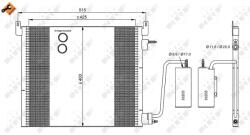 NRF Condensator, Climatizare 35741 Cadillac Bls Opel Signum/Vectra C Saab 9-3 (35741)