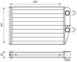 VALEO 811514 Schimbator caldura, incalzire habitaclu