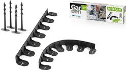 Prosperplast Bordura flexibila pentru gradina 4, 8 m neagra cu 24 tarusi (2211073)