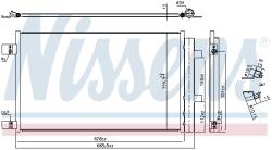 NISSENS Condensator, Climatizare 941284 Mercedes-Benz Citan/T-Class Nissan Qashqai Ii