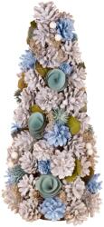 MagicHome Brad decorativ de Craciun natural, ornamentat albastru, 40 cm (8090777)