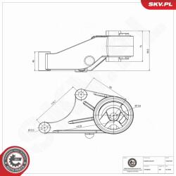 ESEN SKV Suport motor ESEN SKV 75SKV045 (75SKV045)