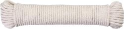 MagicHome Sfoara de rufe din bumbac alba 20 m, grosime 4 mm MagicHome (217633)