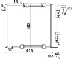 MAHLE Condensator, climatizare MAHLE BEHR AC 349 000S (AC 349 000S)