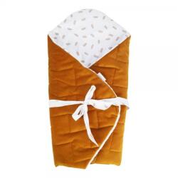 Klups Patura de infasat pentru bebelusi Klups Velvet Honey 75x75 cm (00081842)