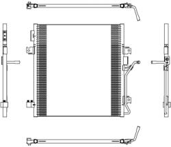 NRF Condensator, Climatizare 350188 Dodge Nitro Jeep Cherokee (350188)