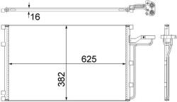 MAHLE Condensator, climatizare MAHLE BEHR AC 551 001S (AC 551 001S)