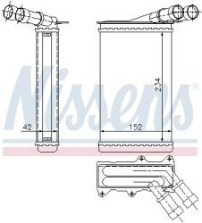NISSENS 71156 Schimbator caldura, incalzire habitaclu