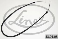 LINEX Cablu, Frana De Parcare Stanga 33.01. 08 Peugeot 206 (33.01.08)