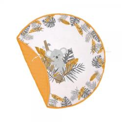 Klups Covoras de joaca bebe Klups Tropics 2 în 1 cu sac pentru jucarii, 150x150 cm (00081819) Covor