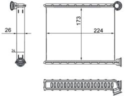 MAHLE Schimbator Caldura, Incalzire Habitaclu Ah269000S Peugeot 508/508 I/508 Sw I
