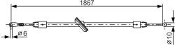Bosch Cablu, Frana De Parcare 1987482028 Mercedes-Benz Sprinter 3, 5-T/Sprinter 3-T