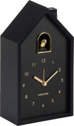 Karlsson Ceas deșteptător Modern Cuckoo Oro, negru (KA6077BK)