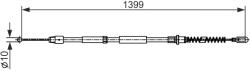 Bosch Cablu, Frana De Parcare 1987482539 Mercedes-Benz Sprinter 4, 6-T/Sprinter 5-T (1987482539)