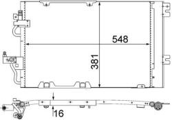 MAHLE Condensator, climatizare MAHLE BEHR AC 378 000S (AC 378 000S)