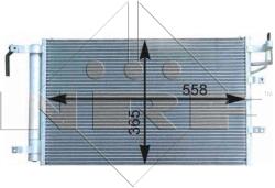 NRF Condensator, Climatizare 35982 Kia Cerato I